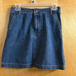 Junior Girls Copper Key Jean Skirt Size 5
